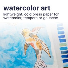 15 PCS Sheets Strathmore 200 Series Watercolor Paper Pad 9×12 Inch