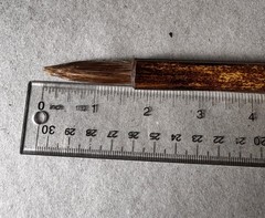 Handmade Watercolor Brush – Large – Natural Sabeline Hair – by Lebenzon Brushes
