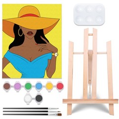 Canvas Painting Kit Pre Drawn Canvas for Adult Party Kits Paint and Sip Party…