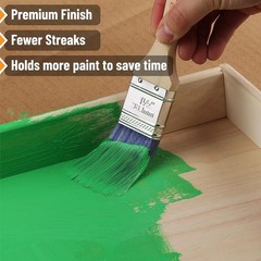 Professional Angle Paint Brushes 12 Pack – Wood Handle