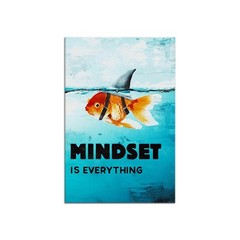 Mindset is Everything Canvas Wall Art Motivational Painting Inspirational Ent…