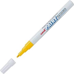 12-Count Uni-Paint PX-21 Oil-Based Paint Marker, Fine Point, Yellow, Art