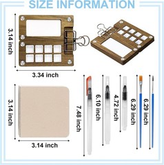 Mini Watercolor Paint Set, Travel Paint kit, Pocket Watercolor Set with Paint…