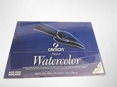 Canson Montval Watercolor Paper 10×14 15 Sheets 140lb. Cold Press Grain FRANCE