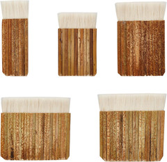 PH Pandahall 5 Size Hake Watercolor Brushes Painting Haik Brush for Kiln Wash, W