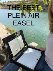 Wooden Pochade Box Easel 10×14 | Portable Plein Air Paint Box By Shrubmart