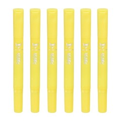6 Pcs Tempera Paint Sticks, Long Paint Markers, Bright Yellow