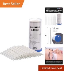 100 Disposable Micro Brush Applicators for Automotive Detailing & Hobby Projects