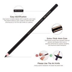 12 Colors Soft Chalk Pastel Pencils Set Series A 4mm Core Metal Tin Blendable