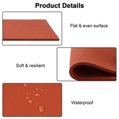 Silicone Heat Press Mat Pad 0.3 Thickest Machine Replacement Flat 15×12 Inch