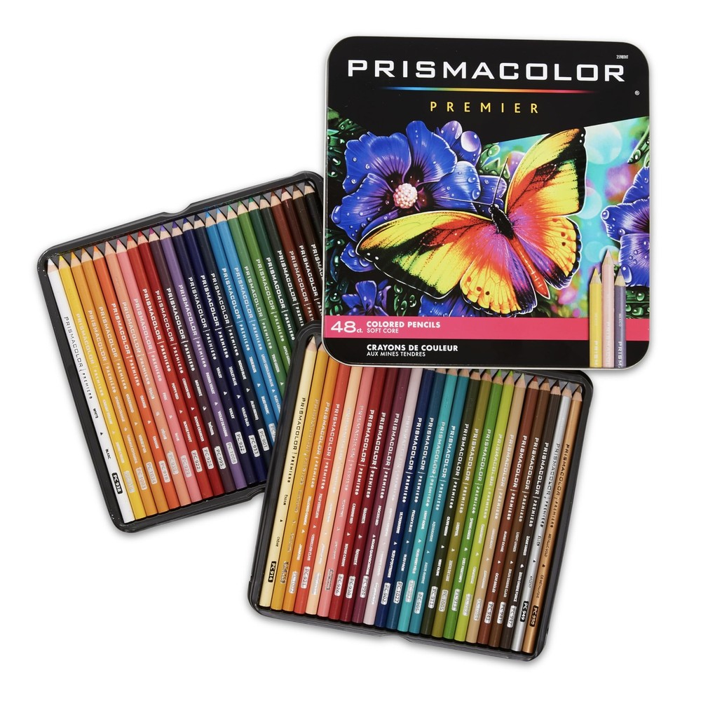 Premier Colored Pencils, Soft Core, Assorted Colors, 48 Count – Durable, Vibr…