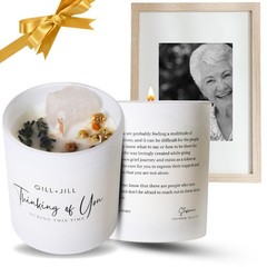 Thinking of You Sympathy Gift Candle – 3 inches (W) x 3.5 (H), White