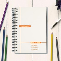 Joibabe 5.5″ x 8.5″ Sketch Book ，2 Pack 80-Sheets BLACK
