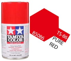 Tamiya 85086 TS-86 Pure Red Lacquer Spray Paint 100ml TAM85086 – US
