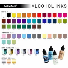 Alcohol Ink Set – 34 Color Variations – Set #20-4 Alcohol Inks x 0.51 fl oz (…