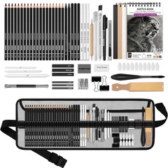 60 Pcs Drawing Kit Sketching Pencil Set,Sketch Pencils Art Supplies with 3-Co…