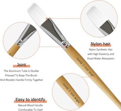 Versatile 24-Piece Artist Brush Set for Oil & Acrylic Painting with Compact Case