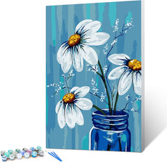 Framed Paint by Numbers Kit for Beginner & Kids Ages 8-12 with Wooden Frame Eas