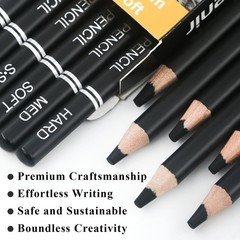 Charcoal Pencils for drawing, Set of 12, Charcoal Drawing Pencils SSoft, Soft…