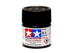 TAMIYA Acrylic Paint X-1 Gloss Black 23 ml