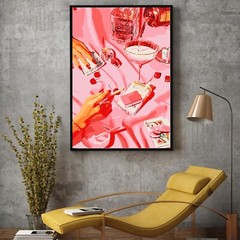 3 Pack Canvas Painting Kit Pre Drawn Canvas Pink for game room