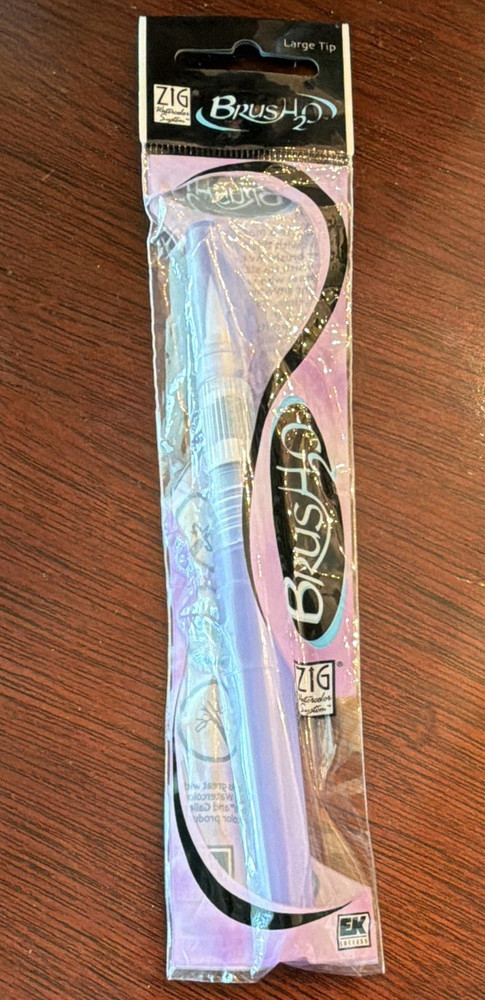 ZIG BrushH2O Water Brush Large Tip Round Synthetic Bristles WSBH03