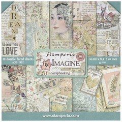 STAMPERIA INTERNATIONAL, KFT PAPER PAD 20.3 x (8″ x 8″), Multicoloured