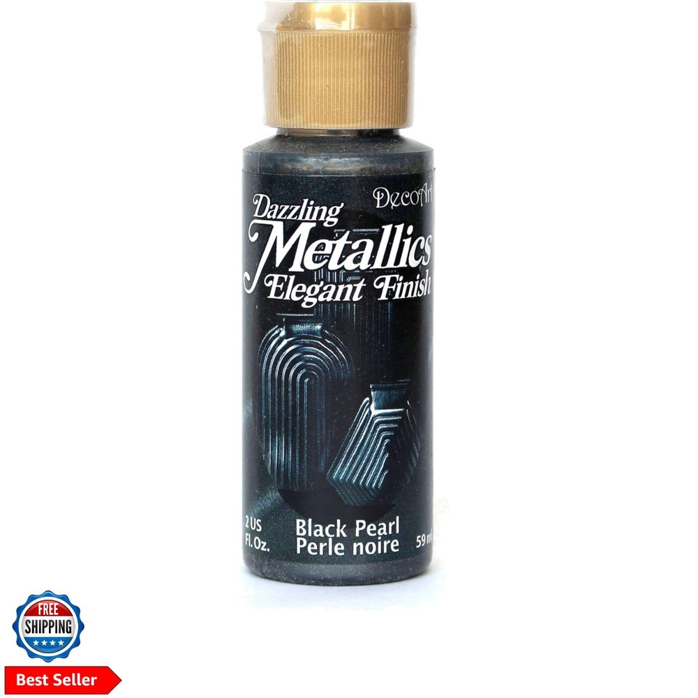 Dazzling Metallics 2-Ounce Black Pearl Acrylic Paint