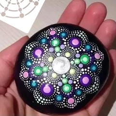 4Pcs Mandala Dot Painting 5.9×5.9 inches, 5.1×5.1 5.5×5.5 inches