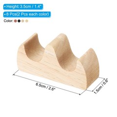 Calligraphy Brush Holder, 8 Pack 2 Ports Solid Wood/Chinese Calligraphy Brush…
