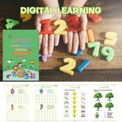 4Pcs Magic Practice Copybook Groove Handwriting Copy Book Calligraphy For Kids