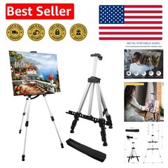 Portable Art Easel Stand – Adjustable 66 Inch Metal Tripod for Artists & Teens