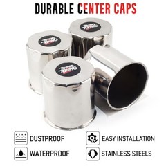 4 PCS 4.25 in Stainless Steel Trailer 4.25″ Center Hole, 4.37″ Height Chrome