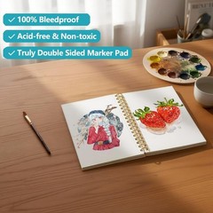 Kids Watercolor Journal 5.5×8.5″ – Affordable 140lb Textured Sketch Paper