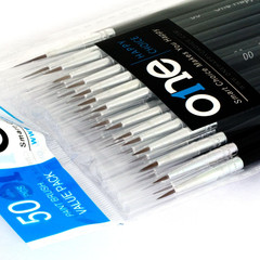 50 Pcs Pack of Synthetic Sable Fine Detail Paint Brushes Set for Miniature, Scal