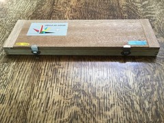 Vintage GUITAR OIL PASTELS Wood Box 57 of 60 Used HALF SIZE SERIES A JAPAN