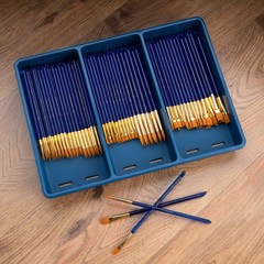 Royal Brush Gold Taklon Paint Brush Super Value Pack, Assorted Home