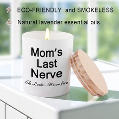 BFJLIFE Candle Gifts for Mom from Daughter Son Funny Large, Mom’s last nerve