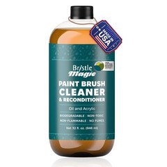 Oil Paint Brush Cleaner and Restorer-Paintbrush Cleaner for Acrylic, Oil, and…