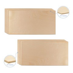 Baltic Birch Plywood 16 12” x 24” Sheets 3mm & 6mm Thick, B/BB Grade|Woodpeckers