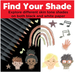 Faber Castell 12 Count Skin Tone Colored Pencils Black Edition for Artists