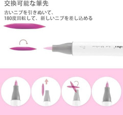 Ohuhu 320 Color Art Marker Set Alcohol-Based Fine & Brush Tips Honolulu B New