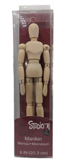 Artist 8″ Mannequin Studio 71 Manikin Jointed & Positionable Hardwood 2003 NEW