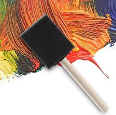 Bates Foam Paint Brushes, 2-Inch, 100 Pack – Sponge & Foam Brushes for Painti…