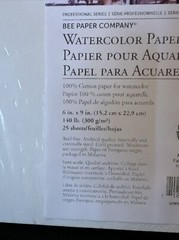 Bee Paper Company Professional Series Watercolor Paper 6” x 9” 140 lb 25 Sheets