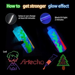 Acrylic Paint 120 ml Glow Dark 6 Colors