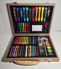 Art 101 Budding Artist Art Creative Set Wooden Case Aliens & Spaceships