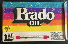 Vintage 1970s Prado Brand (Italy) NOS Artists’ Oil Color Pastels, 3 Boxes of 12