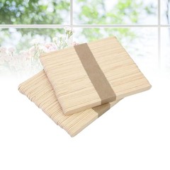 50 Pcs Natural Colored Wood Craft Sticks 9.3 x 1 x 0.2 cm For Crafts