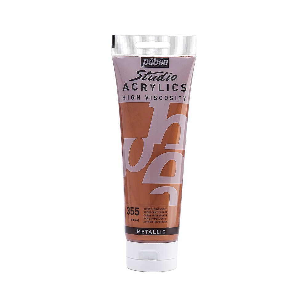 Studio Acrylics High Viscosity, Fine Acrylic, 250 ml – Iridescent Copper
